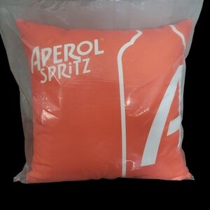 Aperol Spritz Orange Pillow Patio Cushion Lounge Chair 18"x18" New In Package